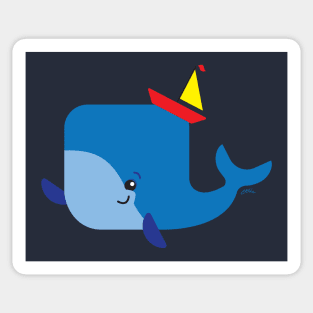 Hello Whale Sticker